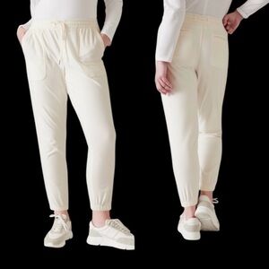 Athleta Womens Farallon Joggers Cream size 14